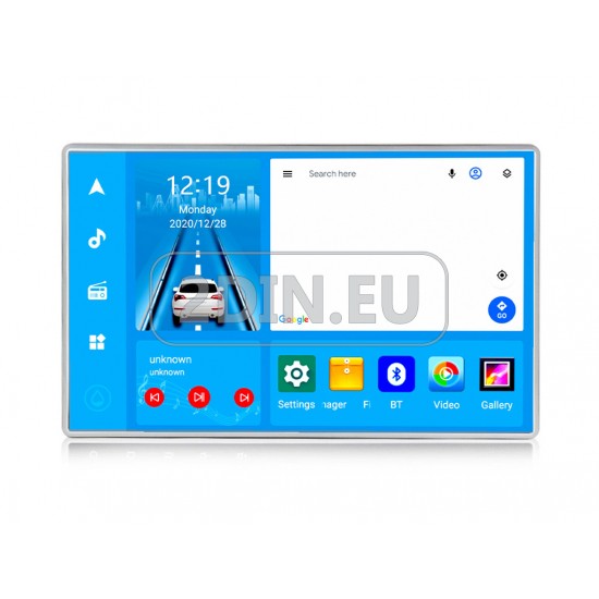 12.8" ЕДИНИЧЕН ДИН ЗА КОЛА GPS android 16 CPU:8-CORE + DSP + CarPlay + SIM