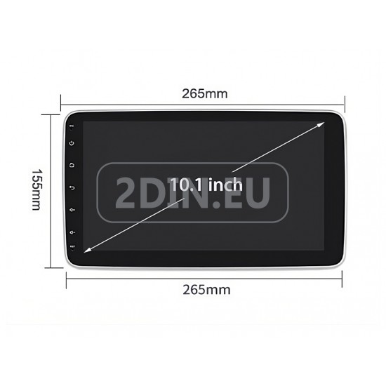 10.1" ЕДИНИЧЕН ДИН ЗА КОЛА GPS android 16 CPU:8-CORE + DSP + CarPlay + SIM